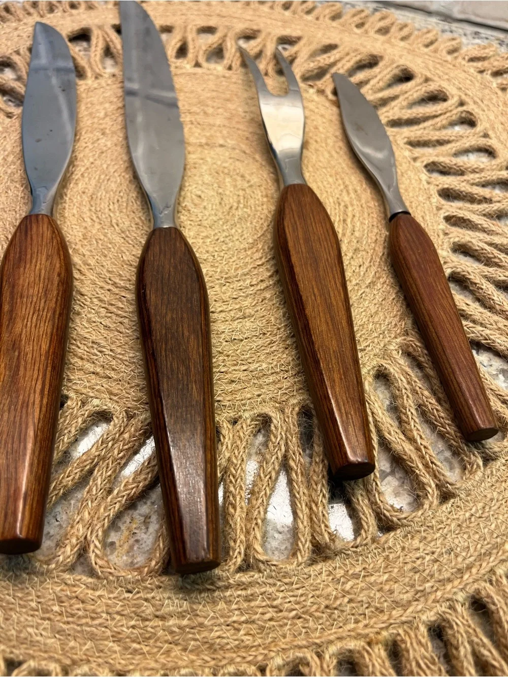 MCM Danish Fleetwood 4 Piece Stainless Steak Knives & Fork